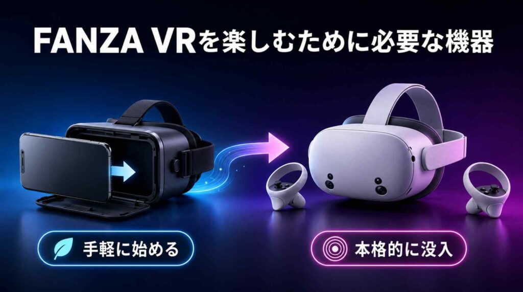 FANZA VRを楽しむために必要な機器
