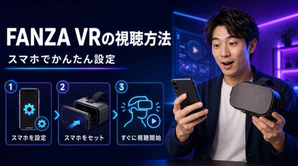 FANZA VRの視聴方法と設定手順